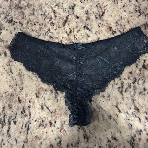 NWOT Blue Lace Cheeky Underwear Sexy Lingerie Pantie Panty